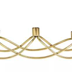 Clearance Stainless Steel Curved Candelabra Candle Holders