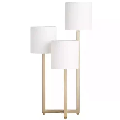 Kirklands Home Table Lamps|Gold Triple Light Table Lamp White