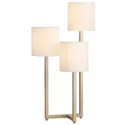 Kirklands Home Table Lamps|Gold Triple Light Table Lamp White