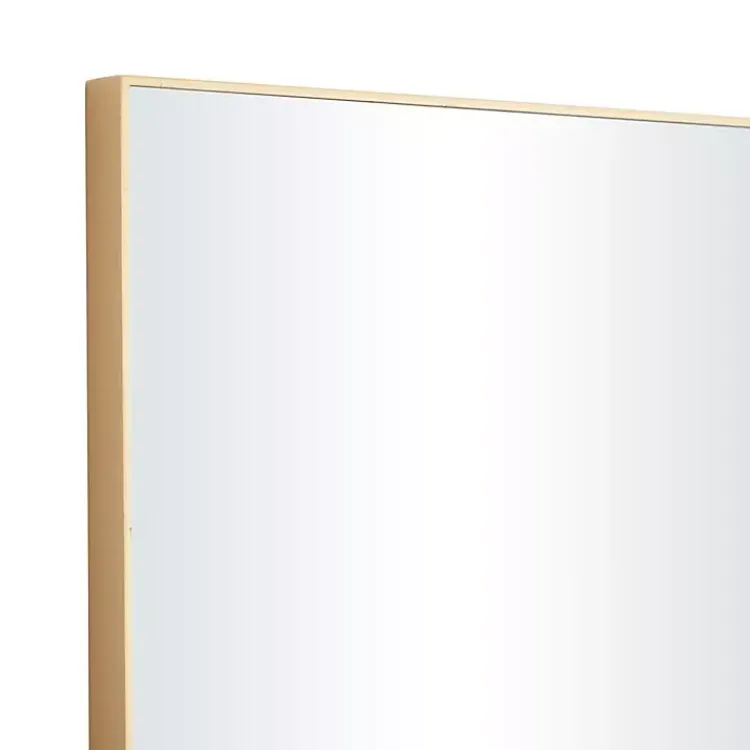 Kirklands Home Framed Mirrors|Gold Wood Rectangular Wall Mirror, 24x40 in.