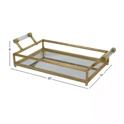 Clearance en Glammed Mirror Decorative Tray Decorative Trays
