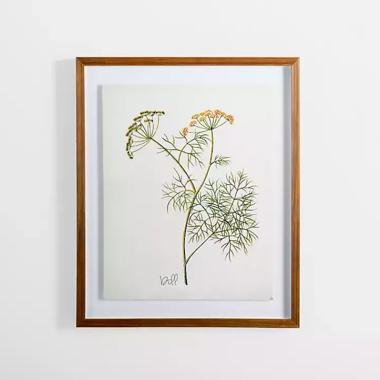 Kirklands Home Framed Art|Golden Leaves Herbs Dill Framed Art Print