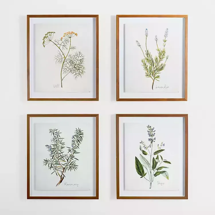 Kirklands Home Framed Art|Golden Leaves Herbs Dill Framed Art Print