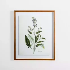 Kirklands Home Framed Art|Golden Leaves Herbs Sage Framed Art Print