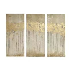 Kirklands Home Canvas Art|en Sandy Forest Canvas Art Prints, Set of 3 Gold