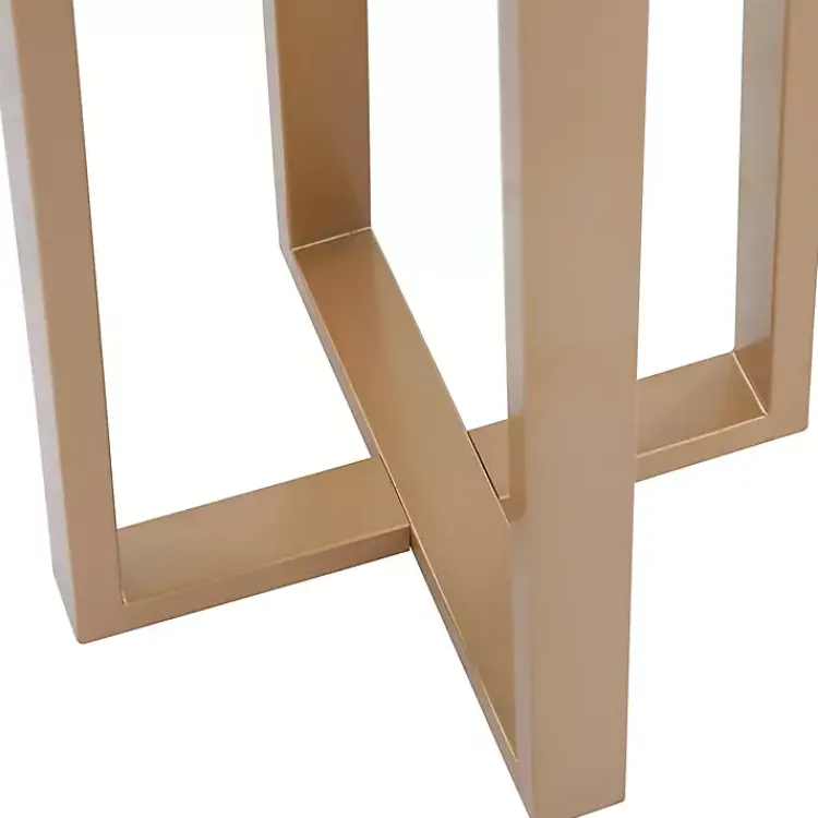 Kirklands Home Floor Lamps|Golden Triangle Marble Shelf Floor Lamp White