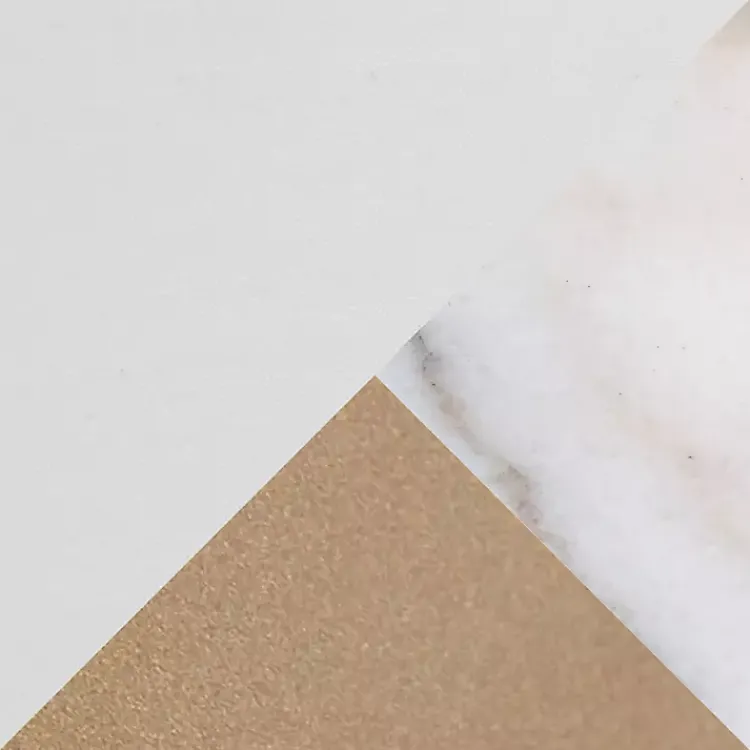 Kirklands Home Floor Lamps|Golden Triangle Marble Shelf Floor Lamp White