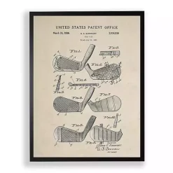 Kirklands Home Framed Art|Golf Club Patent Framed Art Print