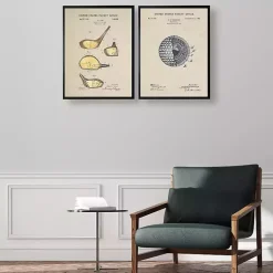 Kirklands Home Framed Art|Golf Club Patent Framed Art Print