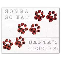 Best Gonna Go Eat Santa's Cookies Canvas Art Print Christmas Art & Wall Decor