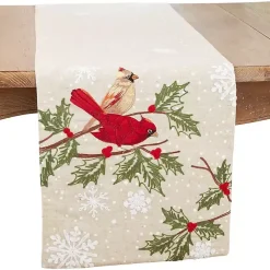 Online Graceful Birds Christmas Table Runner, 70 in. Christmas Dining & Entertaining