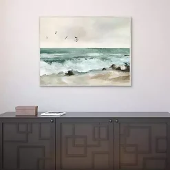 Kirklands Home Canvas Art|Graceful Sea Framed Canvas Art Print