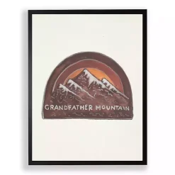 Kirklands Home Framed Art|Grandfather Mountain Framed Art Print Brown