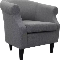 Kirklands Home Accent Chairs|Granite Lorie Accent Chair Gray