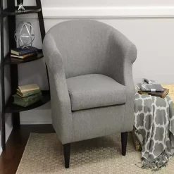 Kirklands Home Accent Chairs|Granite Lorie Accent Chair Gray