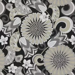 Kirklands Home Outdoor Cushions & Pillows|Graphite Floral Outdoor Chair Cushion