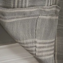 Kirklands Home Curtains & Drapes|Graphite Stripe Single Curtain Panel, 84 in.