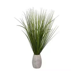 New Grass Arrangement in Crackled Cream Pot Arrangements & Greenery