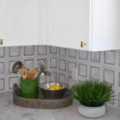 Online Grass Arrangement in Gray Ceramic Bowl Arrangements & Greenery