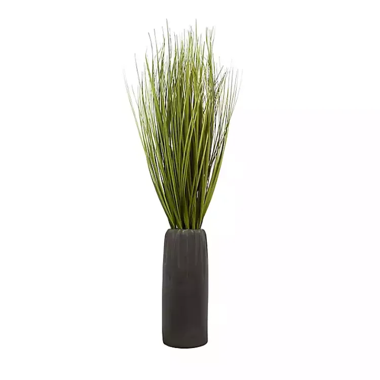 Outlet Grass Arrangement in Gunmetal Pot Arrangements & Greenery