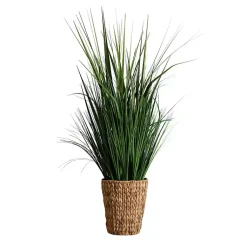 Sale Grass Arrangement in Natural Woven Basket Arrangements & Greenery