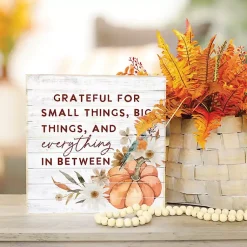 Online Grateful For All Things Wood Wall Plaque Fall