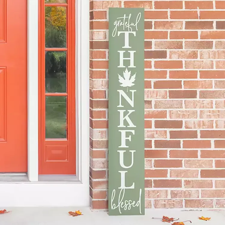 New Grateful, Thankful, Blessed Fall Porch Board Fall