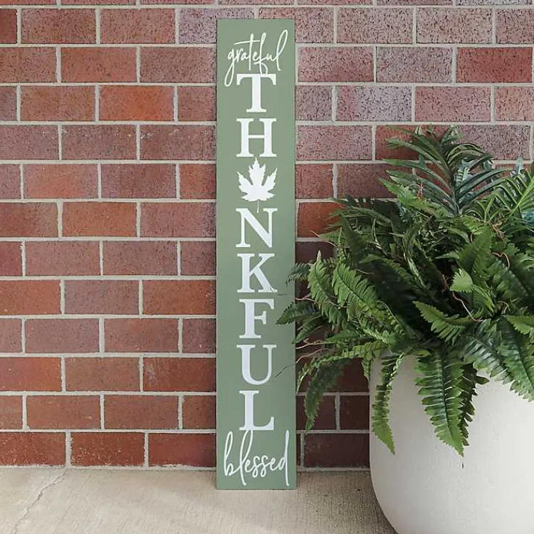 New Grateful, Thankful, Blessed Fall Porch Board Fall