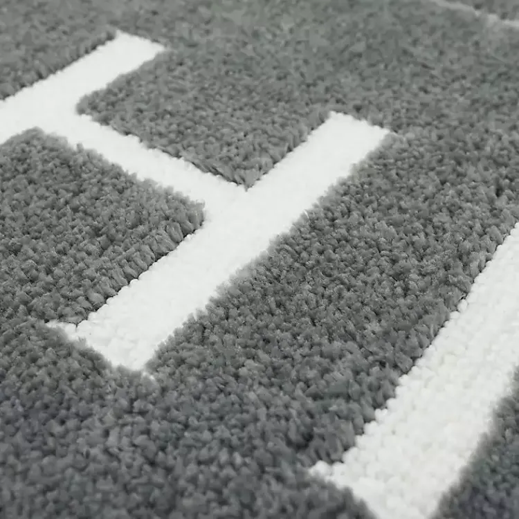 Kirklands Home Bathroom Rugs|& White Gray