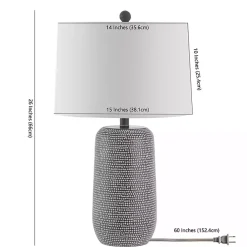 Kirklands Home Table Lamps|Gray & Dots Celvin Table Lamp White
