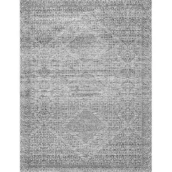 Kirklands Home Area Rugs|Gray Abstract Pattern Washable Area Rug, 4x6