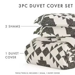 Kirklands Home Duvets|Gray Adobe Diamond 2-pc. Twin Duvet Cover Set