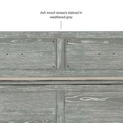 Kirklands Home Benches & Ottomans|Gray and Beige Carlton Storage Bench