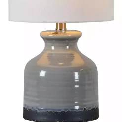 Kirklands Home Table Lamps|Gray and Black Ceramic Table Lamp, Set of 2 White