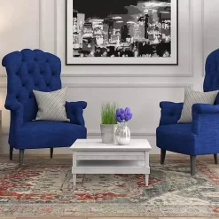 Kirklands Home Area Rugs|Gray and Blue Traditional Medallion Area Rug, 8x10