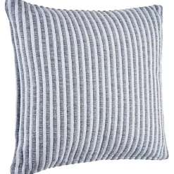 Discount Gray and Cream Striped Pillow, 22 in. Pillows