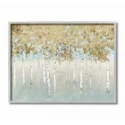 Kirklands Home Framed Art|Gray and Gold Tree Framed Art Print