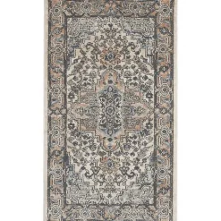 Kirklands Home Area Rugs|and Ivory Nadia Medallion Area Rug, 2x4 Gray