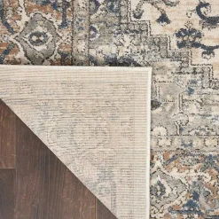 Kirklands Home Area Rugs|and Ivory Nadia Medallion Area Rug, 4x6 Gray