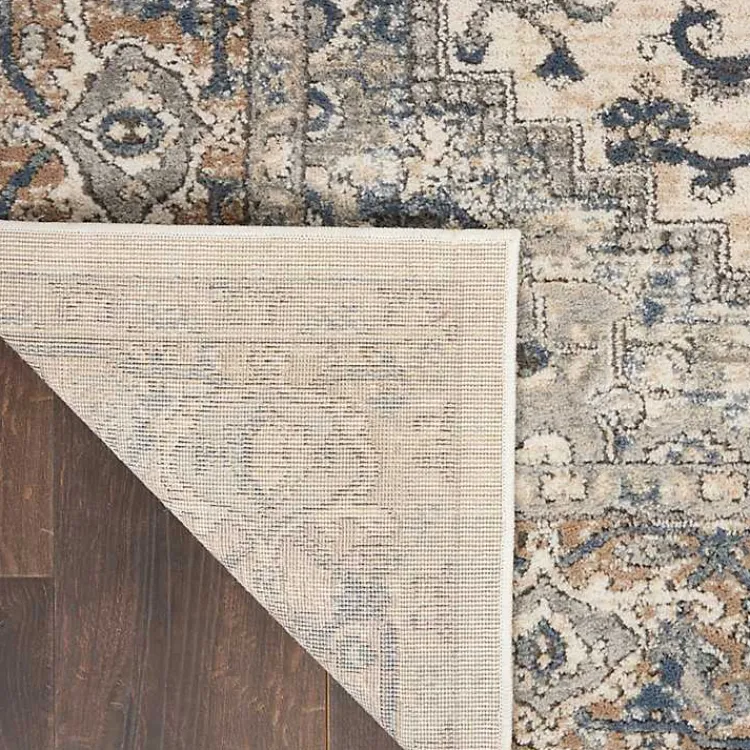 Kirklands Home Area Rugs|and Ivory Nadia Medallion Area Rug, 4x6 Gray