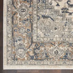 Kirklands Home Area Rugs|and Ivory Nadia Medallion Area Rug, 4x6 Gray