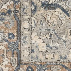 Kirklands Home Area Rugs|and Ivory Nadia Medallion Area Rug, 4x6 Gray