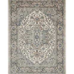 Kirklands Home Area Rugs|and Ivory Nadia Medallion Area Rug, 7x9 Gray