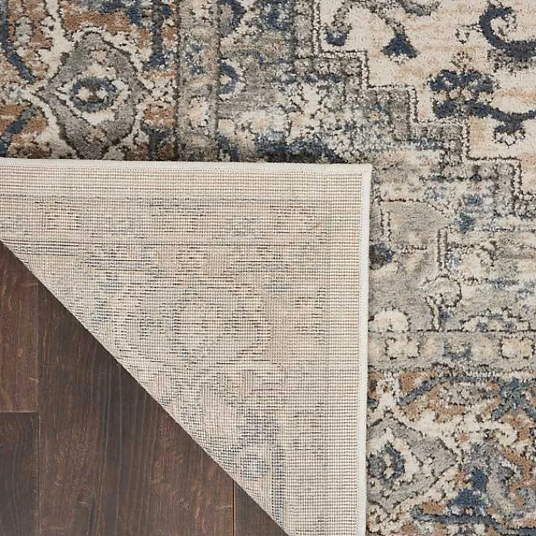 Kirklands Home Area Rugs|and Ivory Nadia Medallion Area Rug, 7x9 Gray