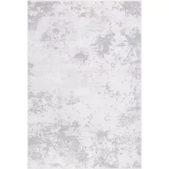 Kirklands Home Area Rugs|Gray and Ivory Whisper Abstract Area Rug, 5x7
