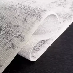 Kirklands Home Area Rugs|Gray and Ivory Whisper Abstract Area Rug, 5x7