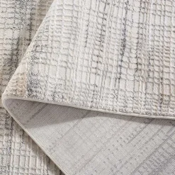 Kirklands Home Area Rugs|Gray and Ivory Whisper Striated Runner, 2x8