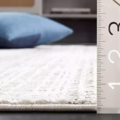 Kirklands Home Area Rugs|Gray and Ivory Whisper Striated Runner, 2x8