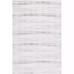 Kirklands Home Area Rugs|Gray and Ivory Whisper Striated Area Rug, 5x7