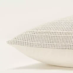 New Gray and Natural Sea Striped Pillow Pillows